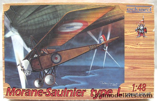 Eduard 1/48 Morane-Saulnier Type L - No.356 French late-1915 / 'Le Pilou Pilou' French late-1915 / British RNAS R.A.J. Warneford VC June 7 1915, 8007 plastic model kit